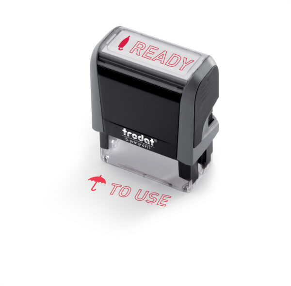 4911 - Rectangular Text Stamp -38 X 14Mm - Max 4 Lines Of Text