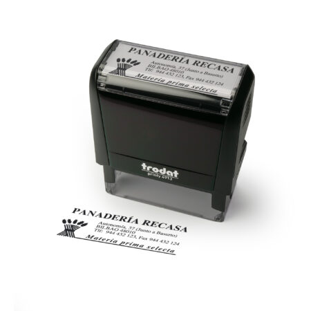 4913 - Rectangular Text Stamp - 58 X 23Mm - Max 6 Lines Of Text