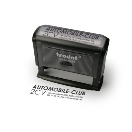 4918 - Rectangular Text Stamp 75 X 15Mm - Max 4 Lines Of Text