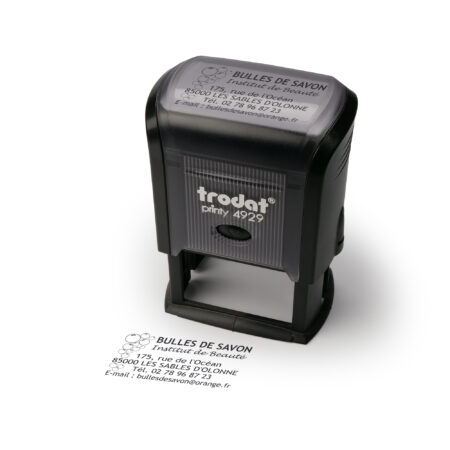 4929 - Rectangular Text Stamp 50 X 30Mm - Max 8 Lines Of Text