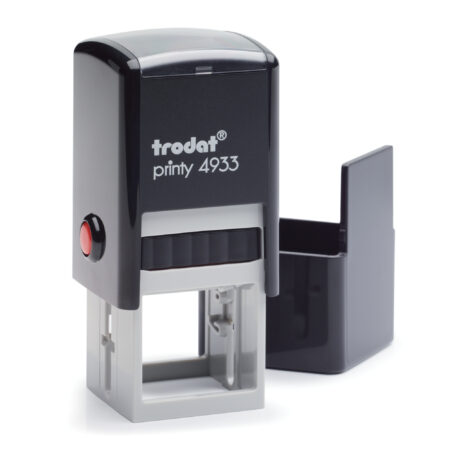 4933 - Square Text Stamp 25 X 25Mm - Max 5 Lines Of Text