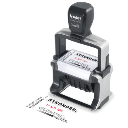 5460 - Heavy Duty Rectangular Date Stamp 56 X 33Mm - Max 6 Lines Of Text