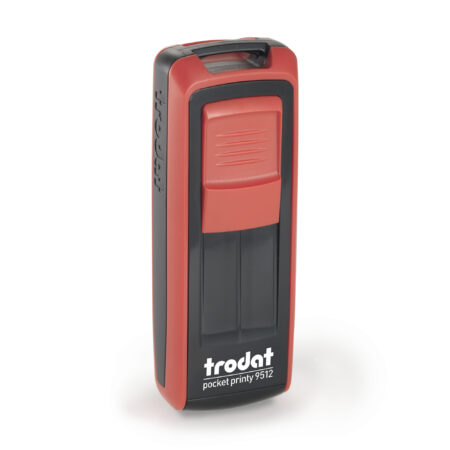 9512Red - Mobile Text Stamp 47X18Mm - /Black - Max 5 Lines Of Text